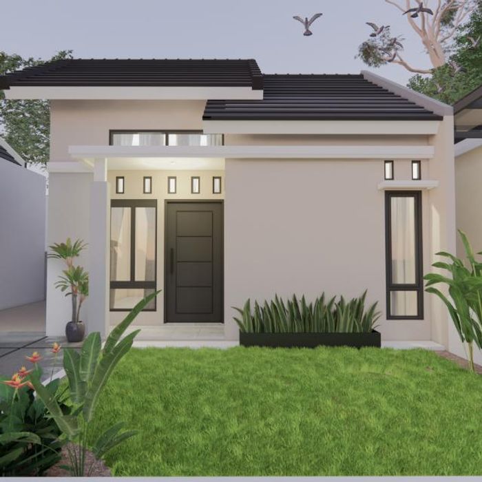 foto tampak rumah tipe 36 perumahan SENTOSA RESIDENCE
