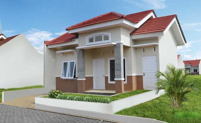 foto tampak rumah tipe 40E perumahan Griya Satria Bukit Permata Tahap 5