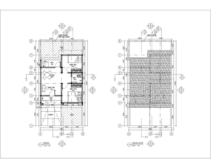 foto denah rumah tipe Akasia 84/36 Komersil perumahan Cendana Residence