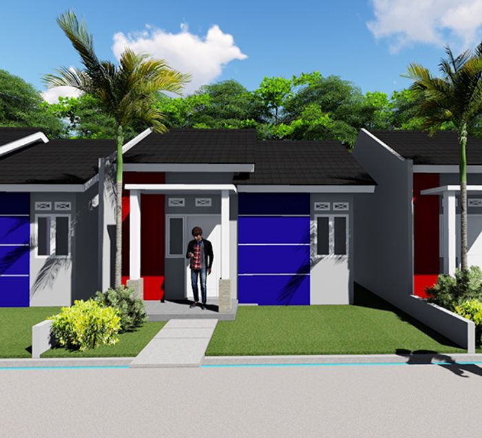 foto tampak rumah tipe 36 perumahan Kirana South ARQ