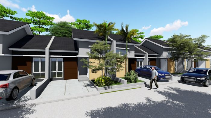 foto tampak rumah tipe 36 Komersil perumahan Kirana South ARQ