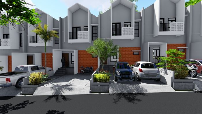 foto tampak rumah tipe 75 perumahan Kirana South ARQ