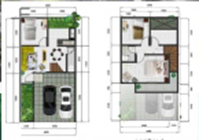 foto denah rumah tipe 75 perumahan Kirana South ARQ
