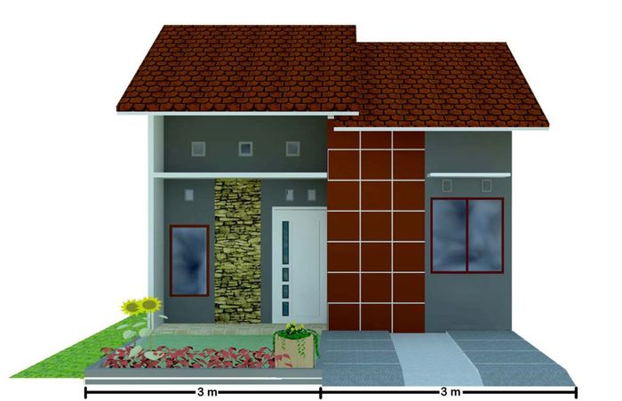 foto tampak rumah tipe 36 perumahan Cahaya Residence 15