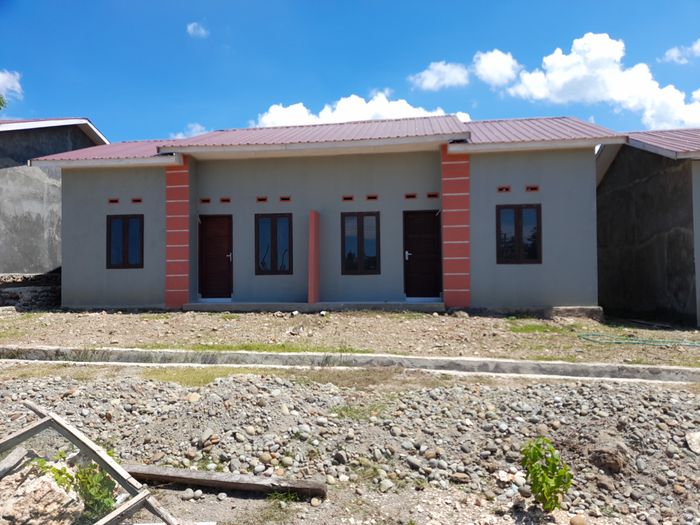 foto tampak rumah tipe 36/75 perumahan BUKIT MAS PERMAI