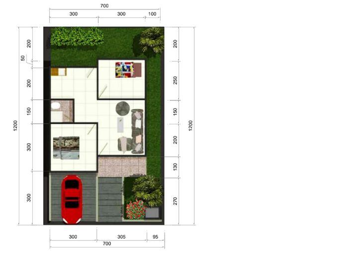 foto denah rumah tipe 36 perumahan perumahan griya sinar bintang 2