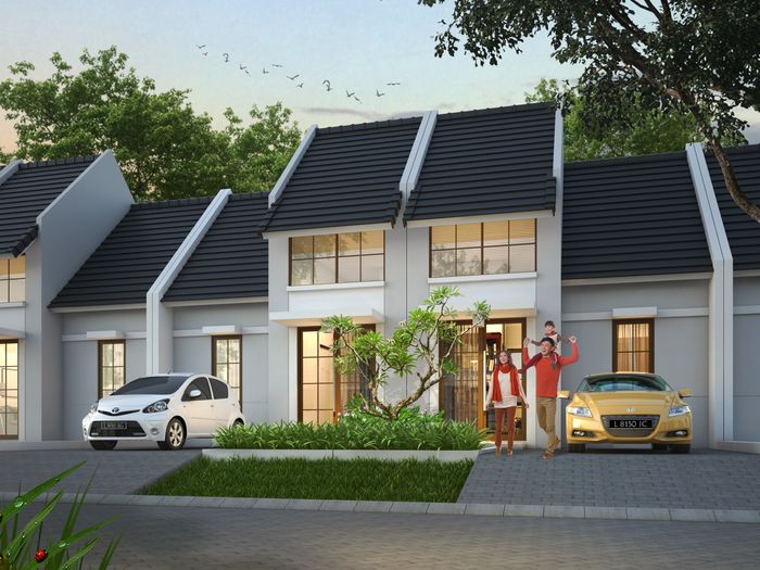 foto tampak rumah tipe IXORA perumahan TAMAN ANGGUN SEJAHTERA 4