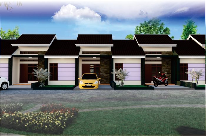 foto tampak rumah tipe Komersil perumahan KAMPUNG LADANG BARU