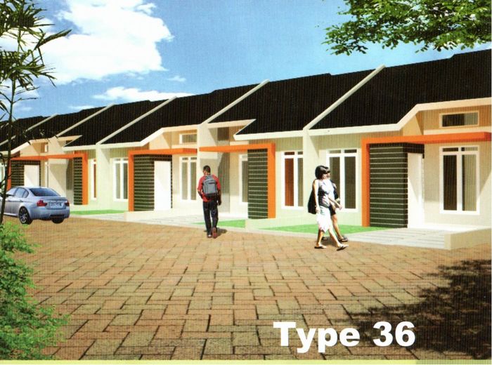 foto tampak rumah tipe 36/98 perumahan BUKIT HIJAU KARAWACI