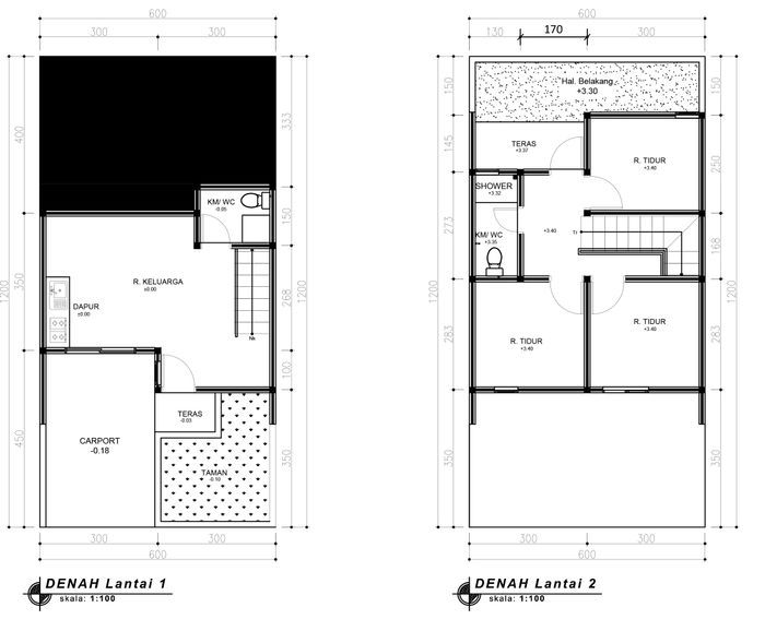 foto denah rumah tipe 36 Superimposed Platinum (456) perumahan G-Land Padalarang Residence 2