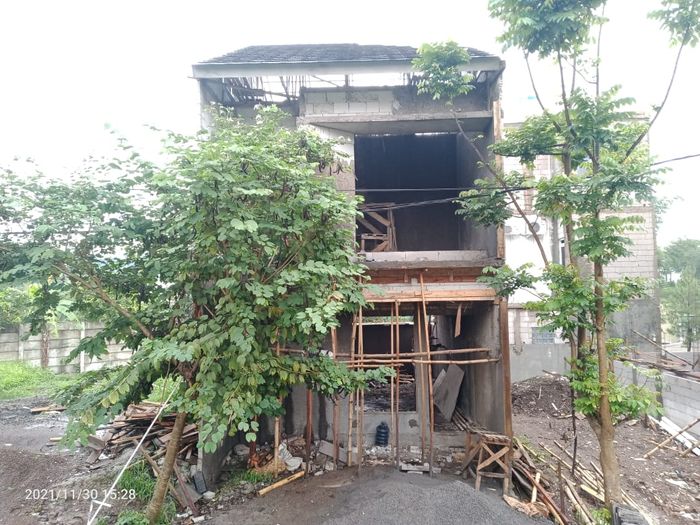 foto tampak rumah tipe 62 Compact (771) perumahan City Garden Residence Blok Fontana