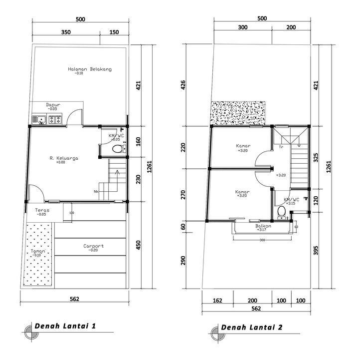 foto denah rumah tipe 47 Compact (419) perumahan G-Land Katapang Residence 2