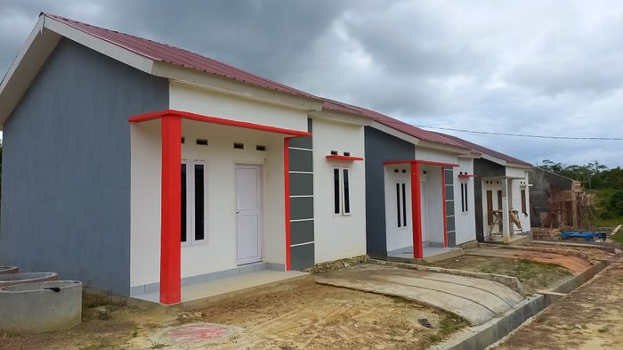 foto tampak rumah tipe 36 perumahan PERUMAHAN AFLAH MUTIARA BARUGA