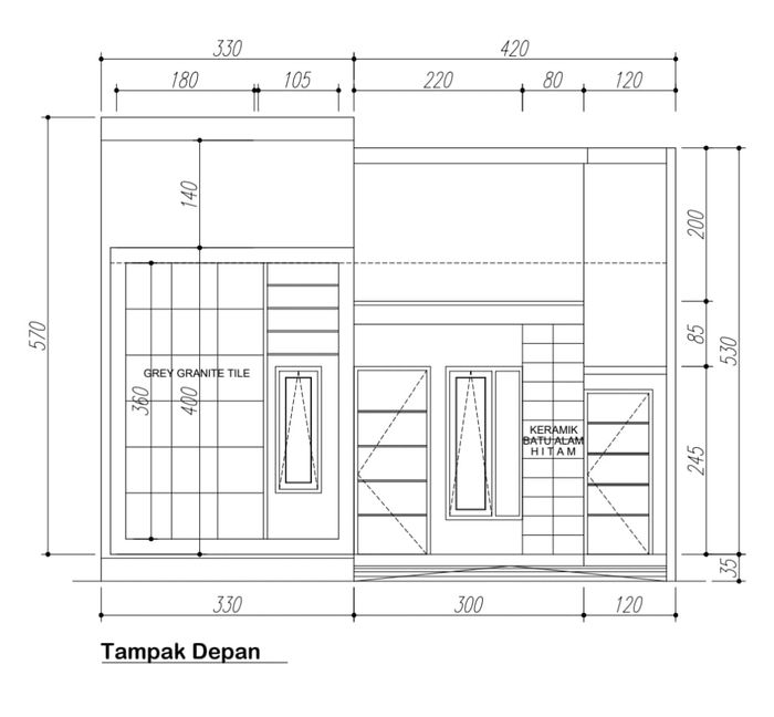foto tampak rumah tipe 75 perumahan ANUGRAH BINTANG KASIH