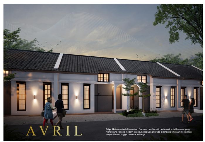 foto tampak rumah tipe AVRIL 32/60 perumahan GRIYA MUTIARA