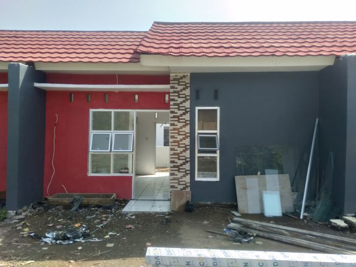 foto tampak rumah tipe 27/60 perumahan pondok pesona regency 3