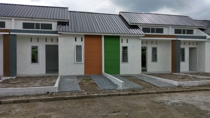 foto tampak rumah tipe PREMIUM perumahan PESONA SUKARAYA CITY II