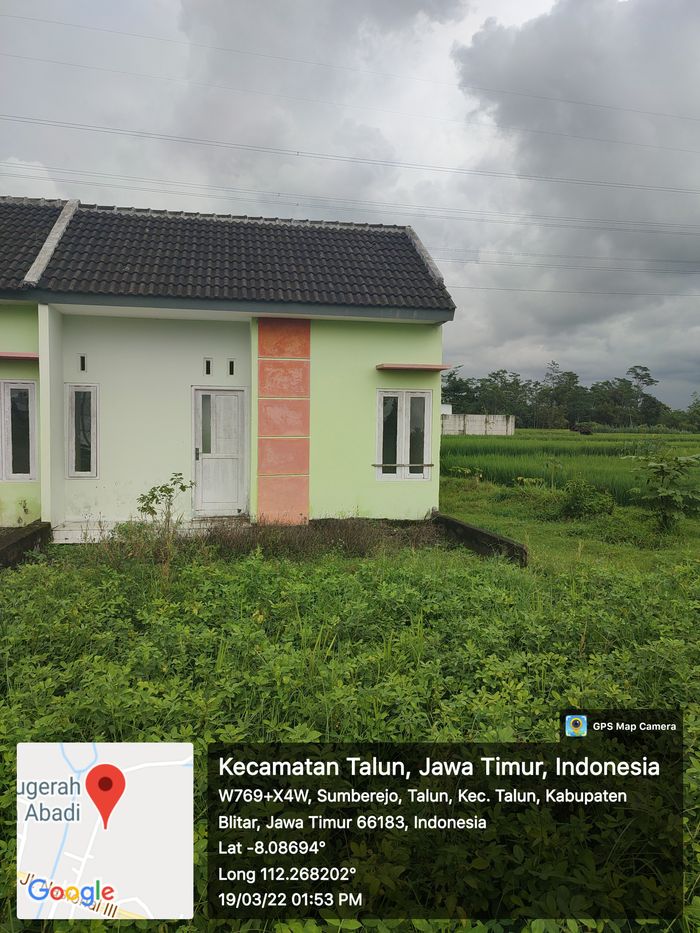 foto tampak rumah tipe 30 perumahan HARMONY ARUNA BLITAR