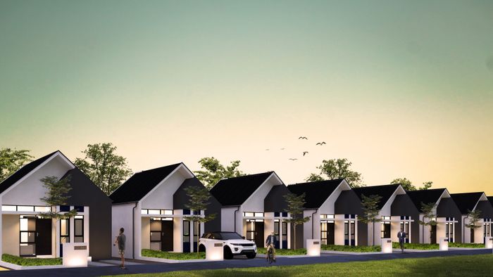 foto tampak rumah tipe Silver perumahan GRAND KEUTAPANG II