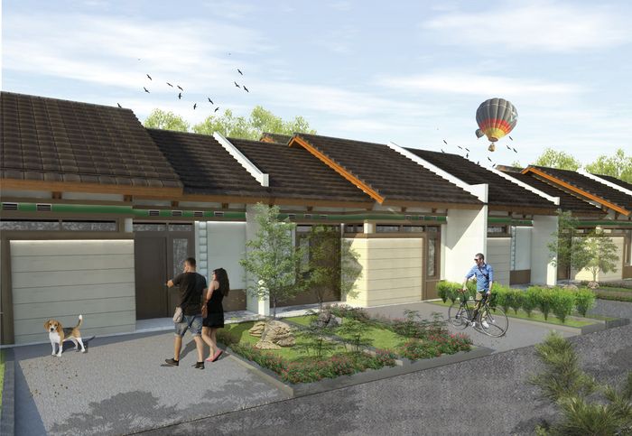foto tampak rumah tipe 31/72 161 perumahan Bumi Karya Indah
