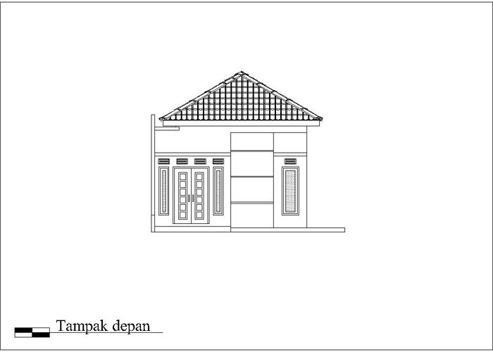foto tampak rumah tipe 36 perumahan Cahaya Ros II