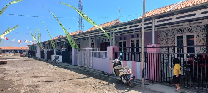 foto tampak rumah tipe 36/60 perumahan PT. Kartika Permai Barokah