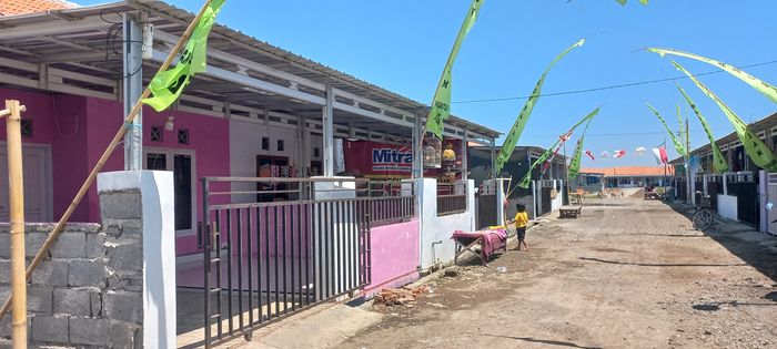 foto tampak rumah tipe 36/72 perumahan PT. Kartika Permai Barokah