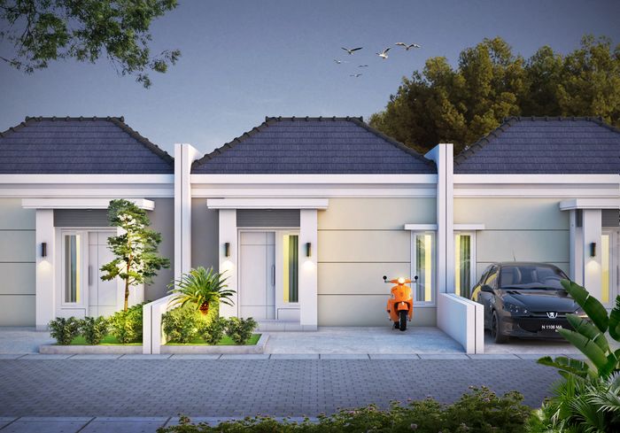 foto tampak rumah tipe 32/66 perumahan Basmalah Jabung Kota Baru 2