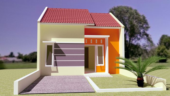 foto tampak rumah tipe 36/70 perumahan Basmalah Jabung Kota Baru 2