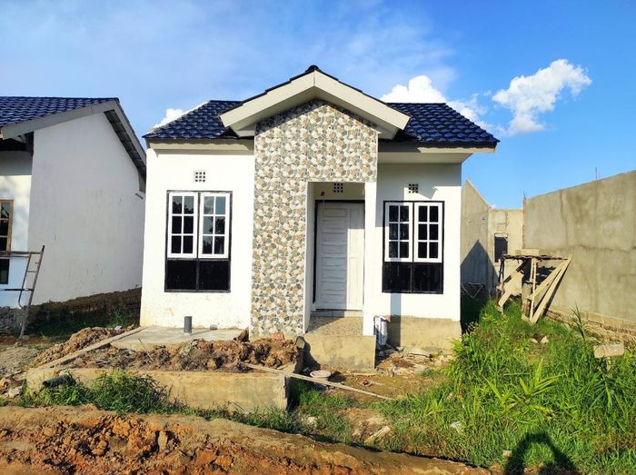 foto tampak rumah tipe 36 perumahan GREEN 7 MERITAI TAHAP 2
