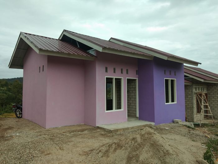 foto tampak rumah tipe 36/90 perumahan GREEN HILL Dua