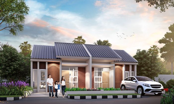 foto tampak rumah tipe EMERALD perumahan THE MANZIL BOGOR/PT. PENTA CIPTA ANUGRAH