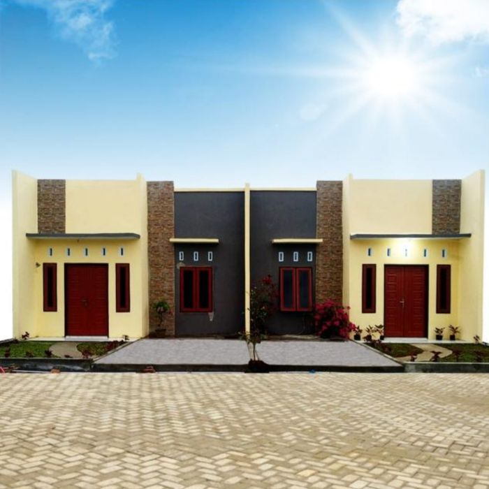 foto tampak rumah tipe 36/72 perumahan Green City Residence 8