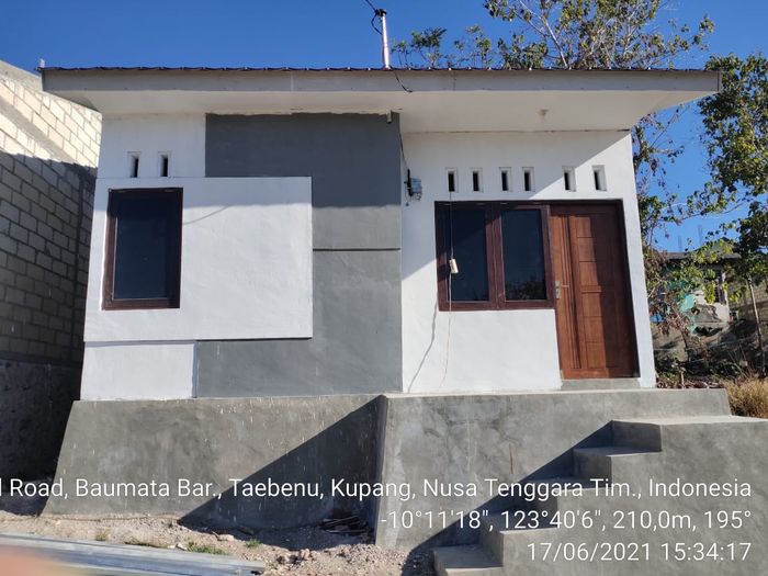 foto tampak rumah tipe 36 perumahan RSS BAUMATA INDAH PERMAI