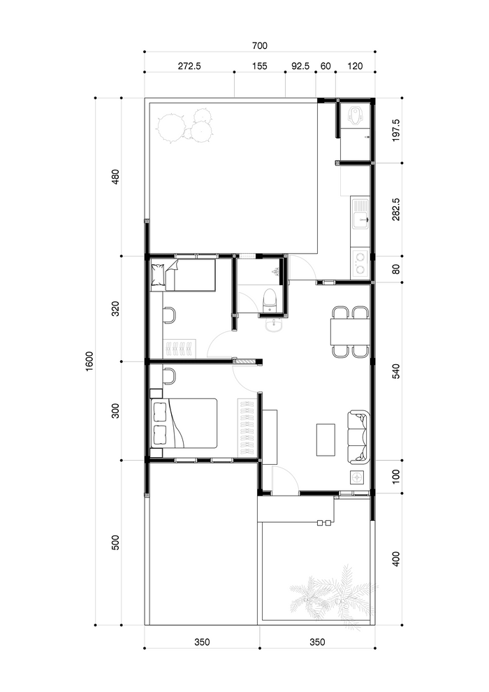 foto denah rumah tipe 54/112 perumahan Garden City 2