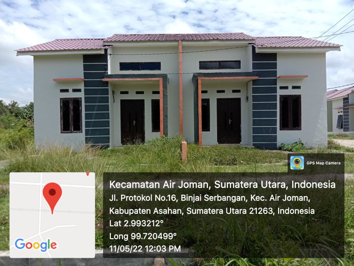 foto tampak rumah tipe 36 (subsidi) perumahan Griya Aknur Mandiri 7