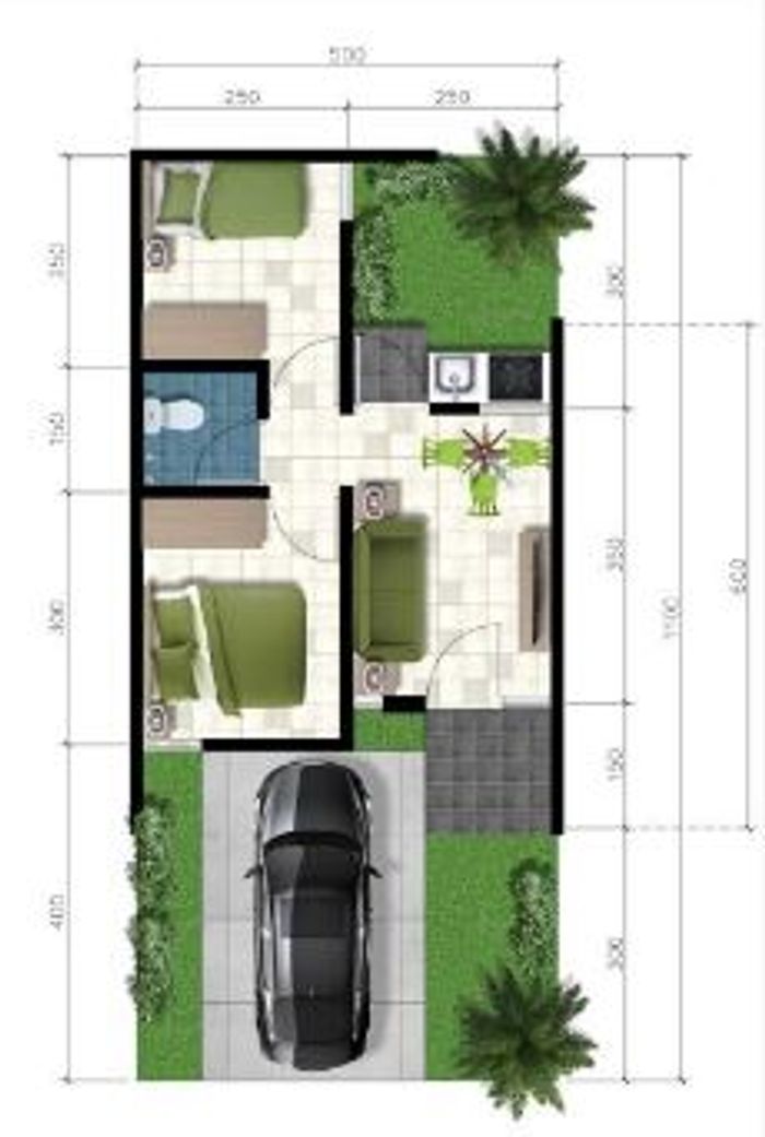 foto denah rumah tipe VENTUS 435JT perumahan Grand Mutiara Gading