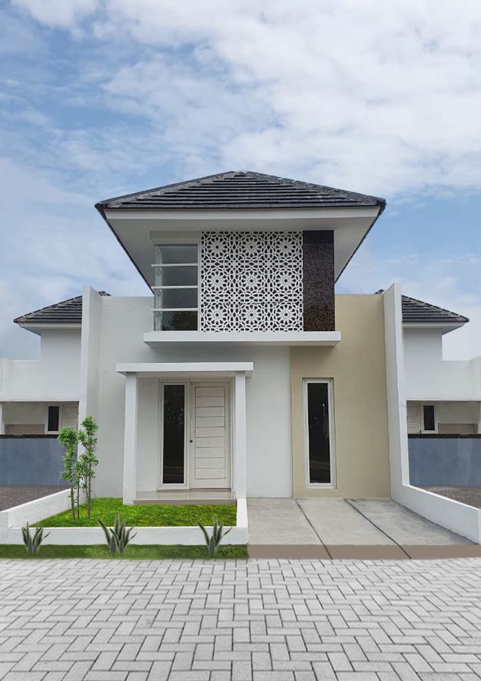 foto tampak rumah tipe 48 perumahan Griya Oso