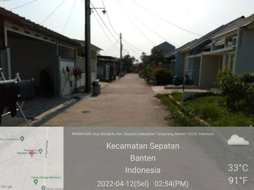 foto posisi tengah perumahan Sepatan Residen