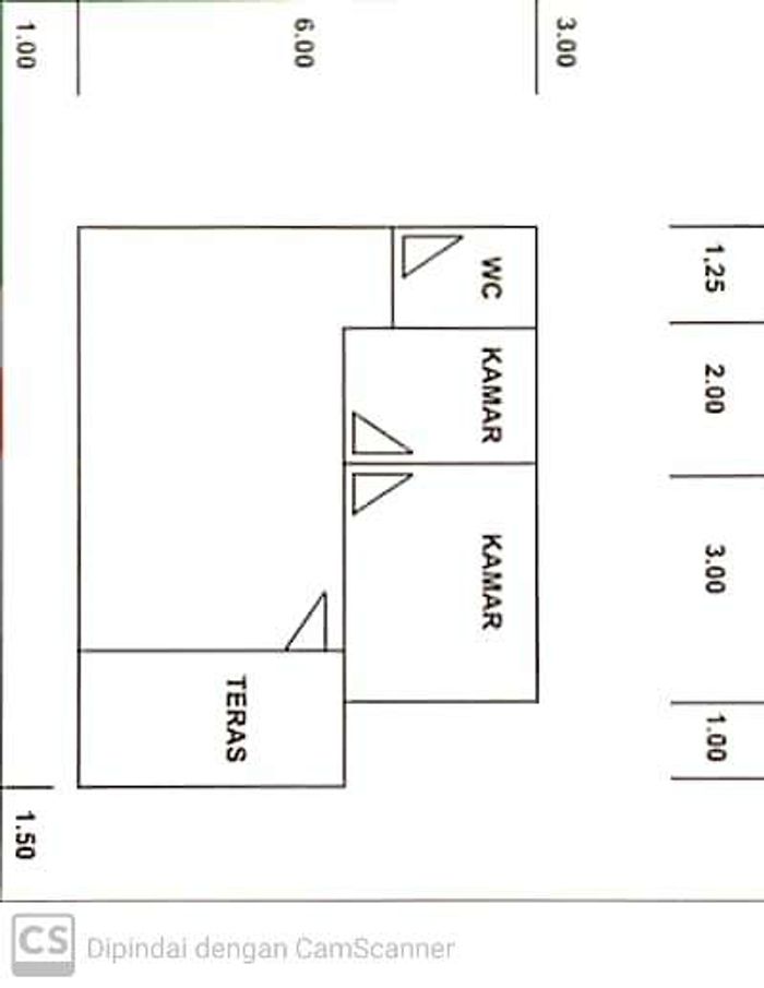 foto denah rumah tipe 36 perumahan ABDI PERSADA JAYA TAHAP IV