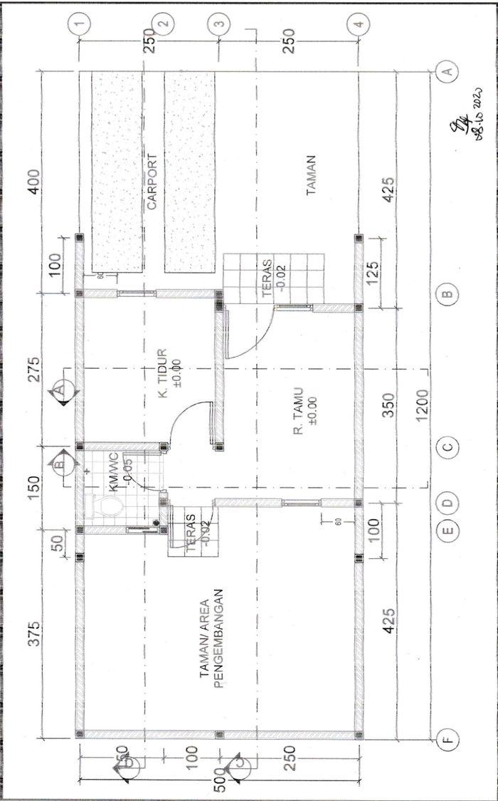 foto denah rumah tipe VENTO 258,63 perumahan Mutiara Gading City Cluster New Liverpool Tahap 1