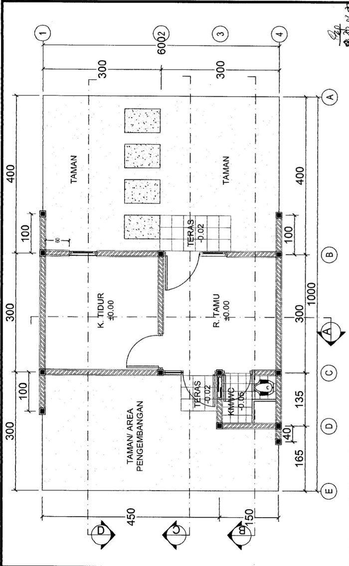 foto denah rumah tipe NEW CASA 296,37 perumahan Mutiara Gading City (New Liverpool & Madrid Tahap 1