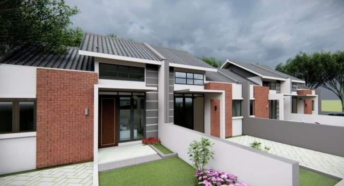 foto tampak rumah tipe 45 perumahan RANTAU INDAH RESIDENCE