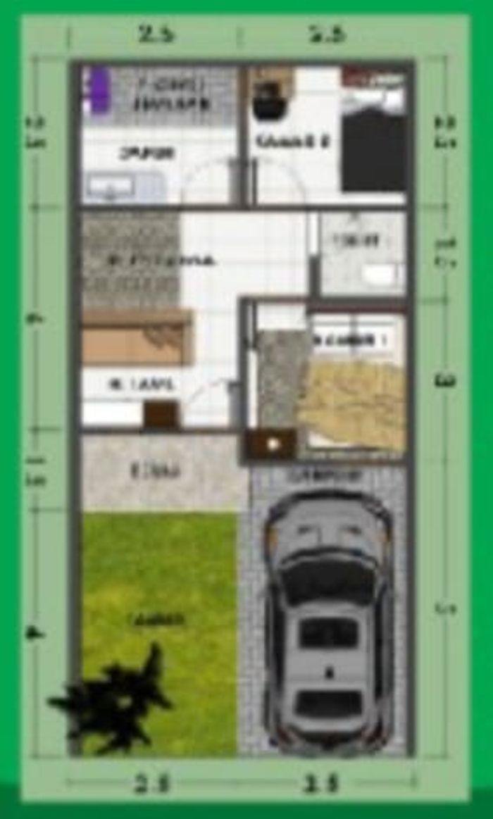 foto denah rumah tipe 30 perumahan RANTAU INDAH RESIDENCE