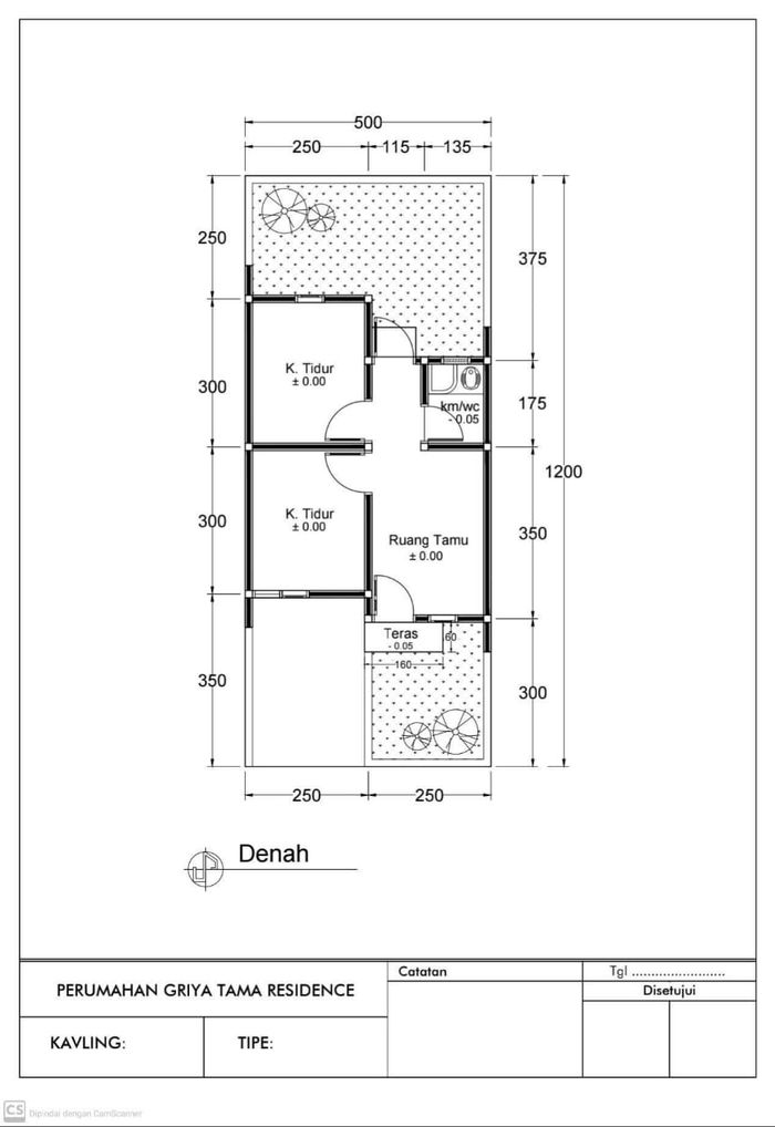 foto denah rumah tipe 28 perumahan GRIYA TAMA RESIDENCE