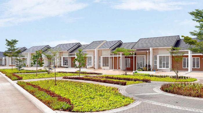 foto tampak rumah tipe SALVIA STD 39/72 (MAR 22) perumahan Cluster Sriwijaya - Darmawangsa Residence Bekasi