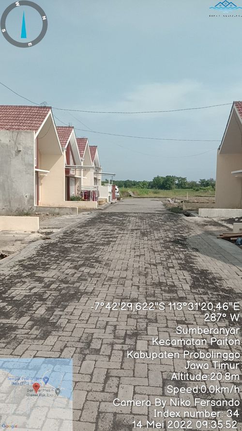 foto posisi tengah perumahan BAHARI CLUSTER 3