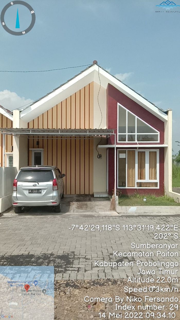 foto tampak rumah tipe 36 perumahan BAHARI CLUSTER 3