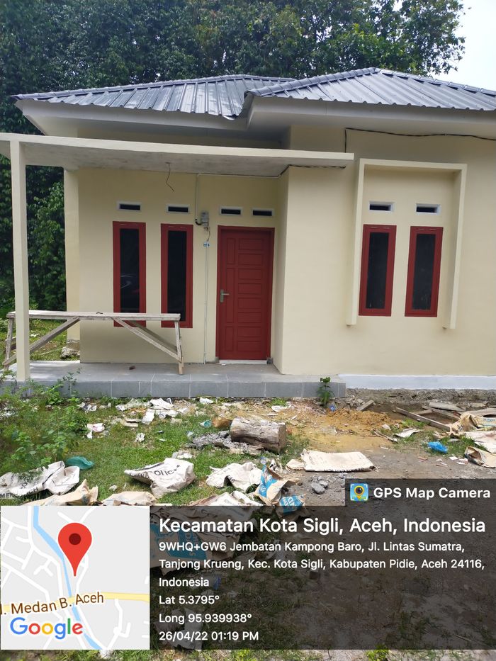 foto denah rumah tipe 36 perumahan Griya Makmur Tanjong Krueng