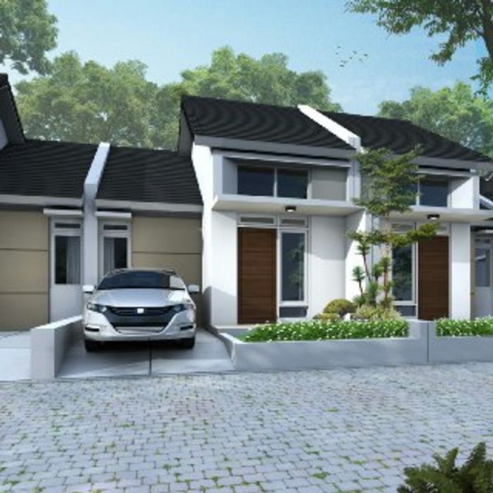 foto tampak rumah tipe komersil perumahan Perumahan Alam Cikadu Indah Residence